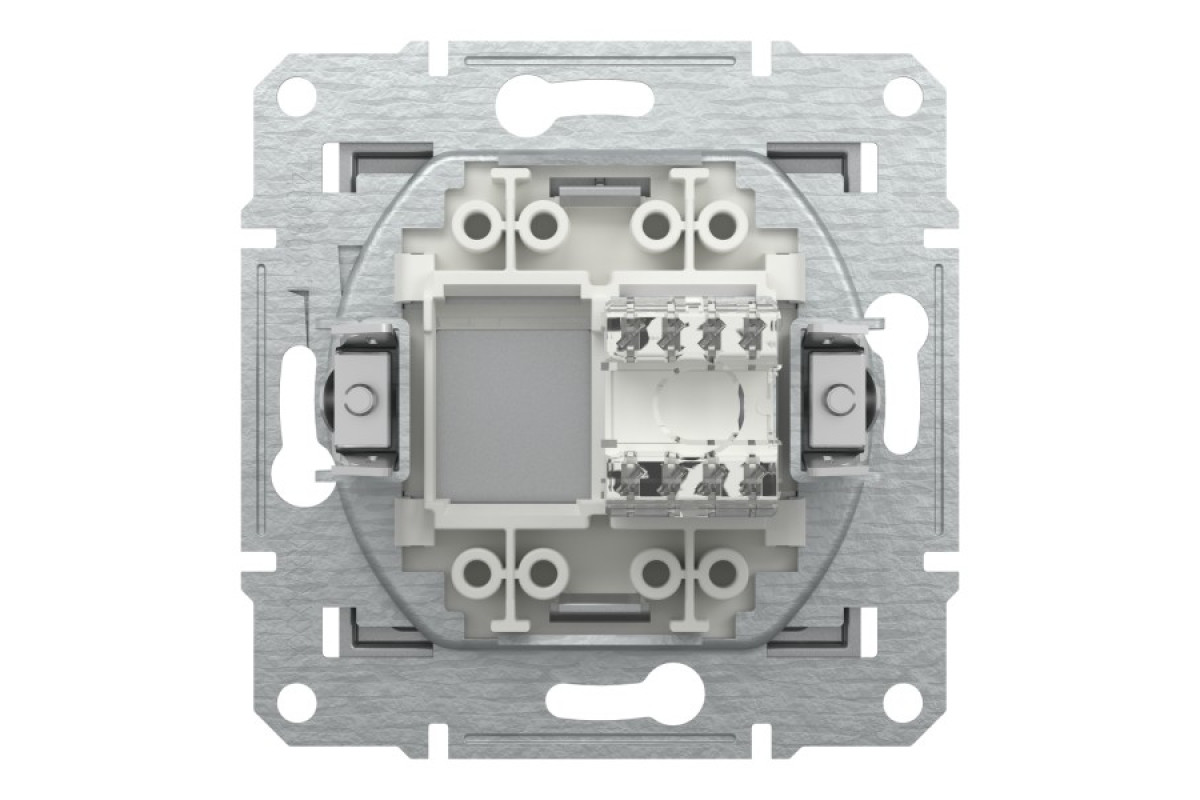 Розетка комп'ютерна RJ45 UTP категорія 6 Asfora Алюміній (EPH4700161)