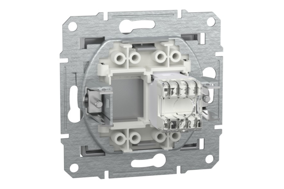 Розетка комп'ютерна RJ45 UTP категорія 6 Asfora Алюміній (EPH4700161)