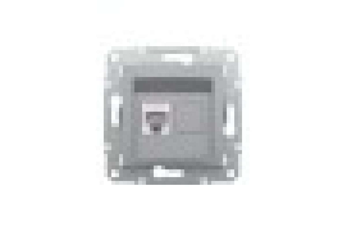 Розетка комп'ютерна RJ45 UTP категорія 6 Asfora Алюміній (EPH4700161)