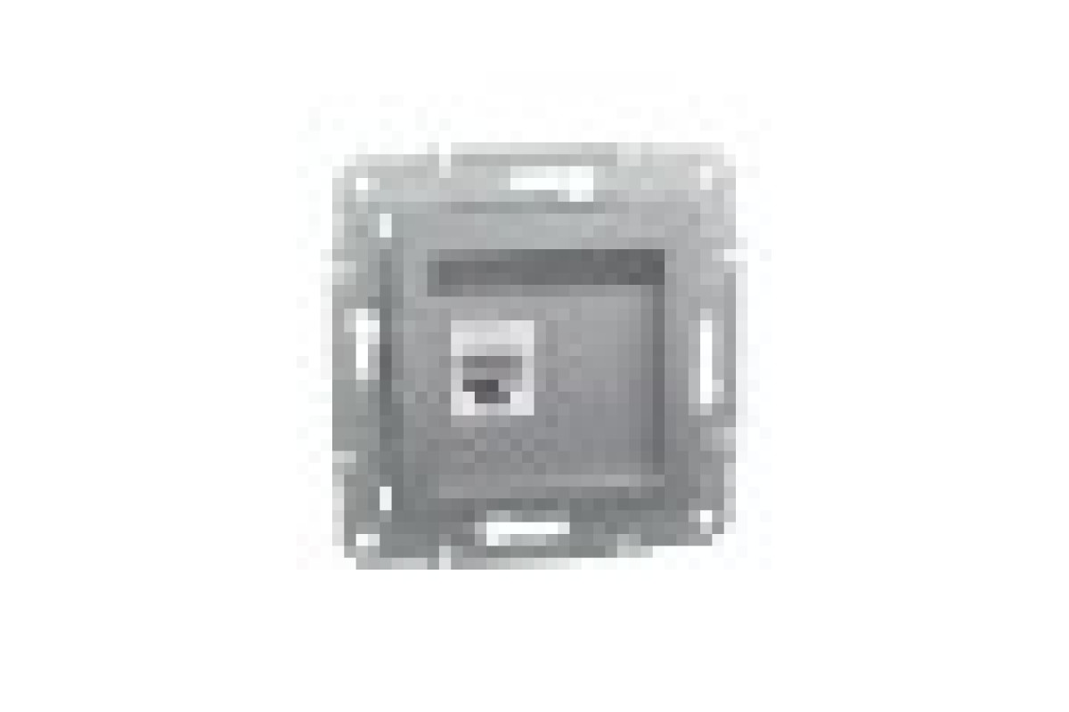 Розетка комп'ютерна RJ45 UTP категорія 6 Asfora Алюміній (EPH4700161)