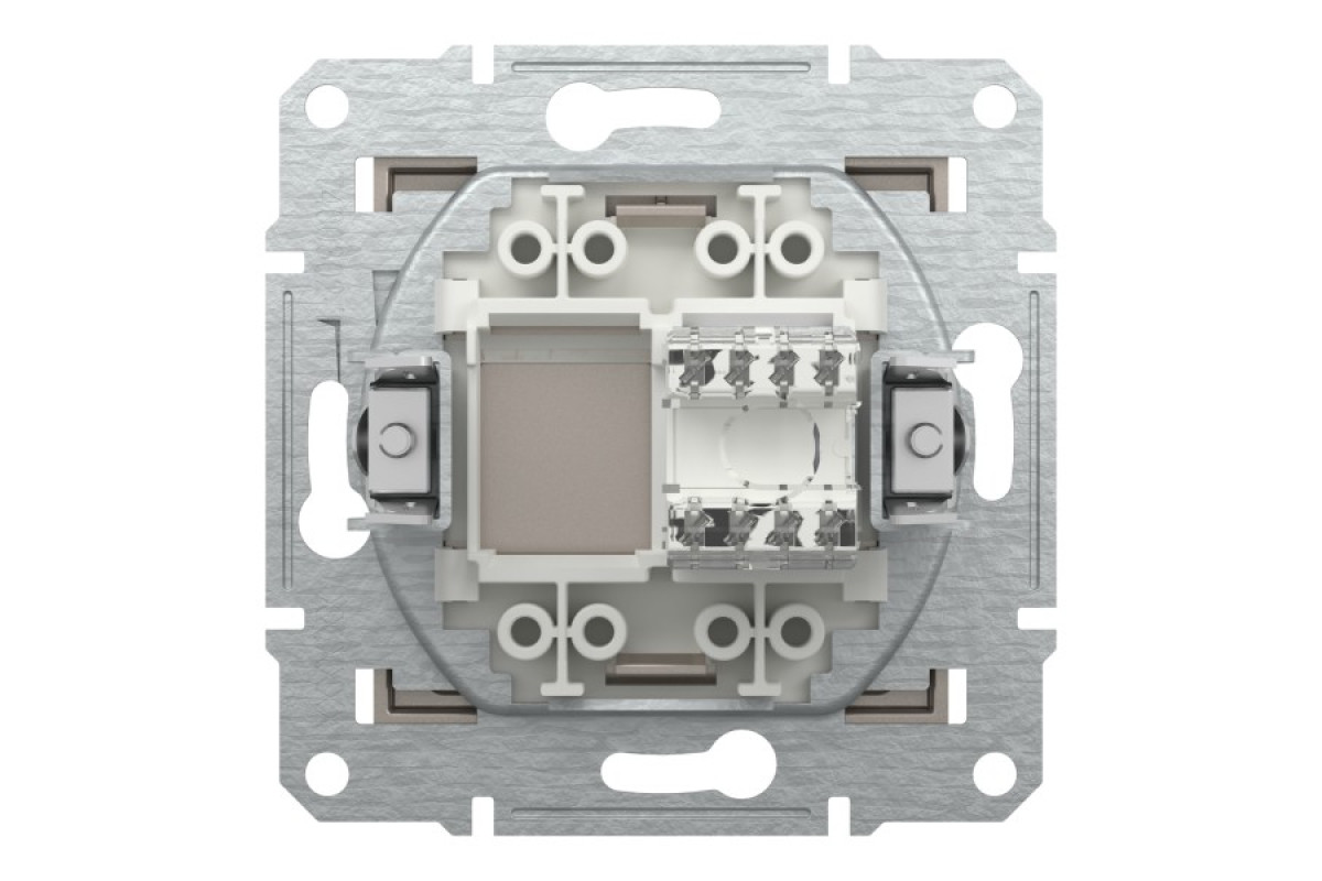 Розетка комп'ютерна RJ45 UTP категорія 6 Asfora Бронза (EPH4700169)