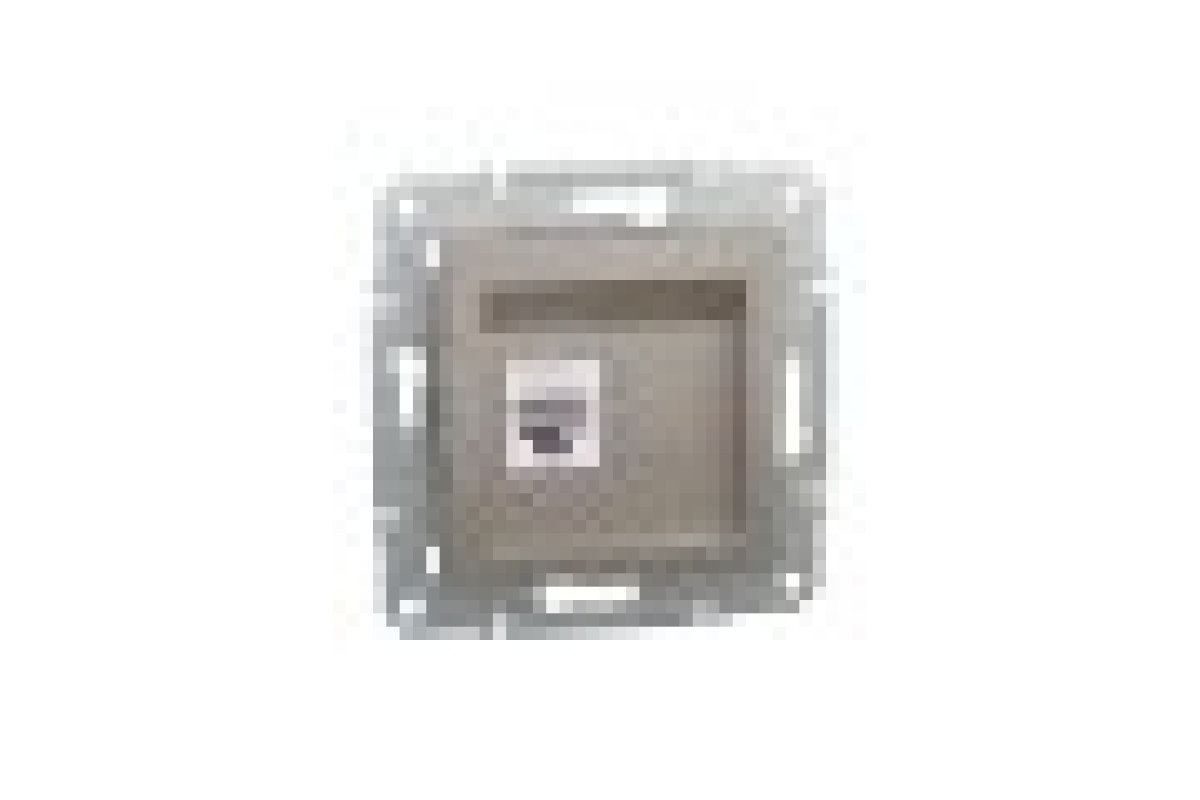 Розетка комп'ютерна RJ45 UTP категорія 6 Asfora Бронза (EPH4700169)
