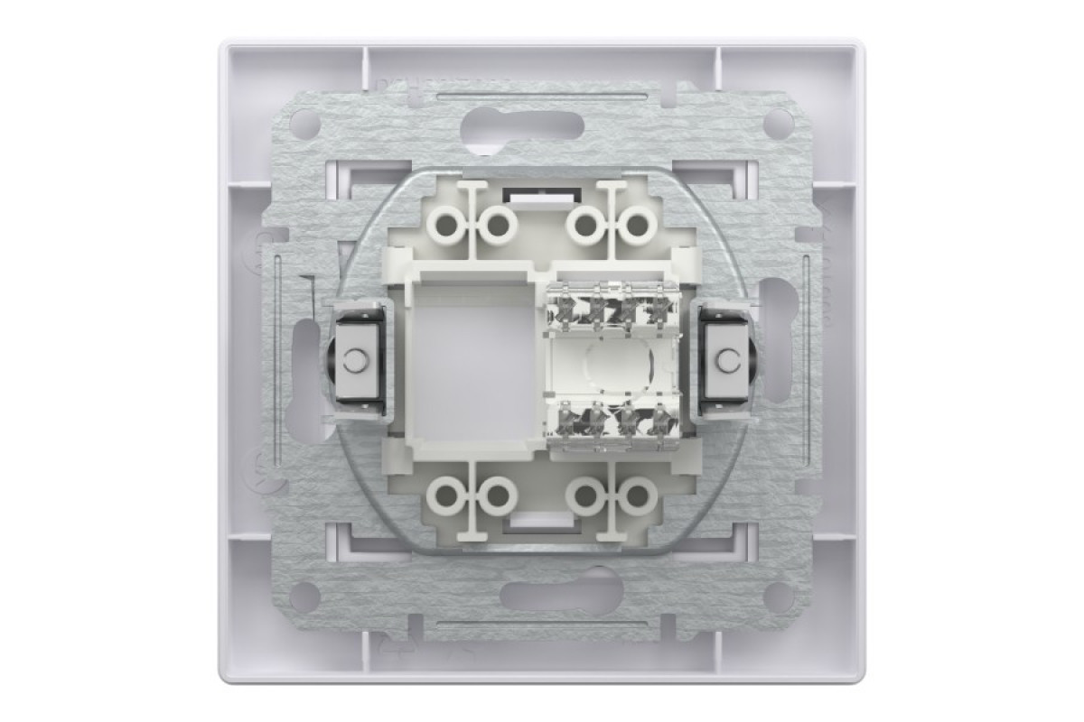 Розетка комп'ютерна RJ45 UTP категорія 6 Біла Asfora (EPH4700121)