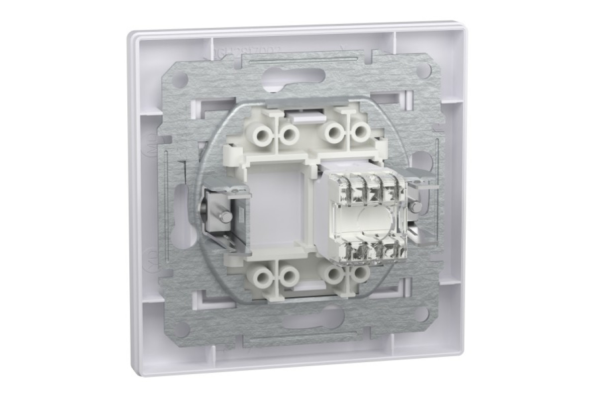 Розетка комп'ютерна RJ45 UTP категорія 6 Біла Asfora (EPH4700121)