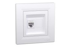 Розетка комп'ютерна RJ45 UTP категорія 6 Біла Asfora (EPH4700121)