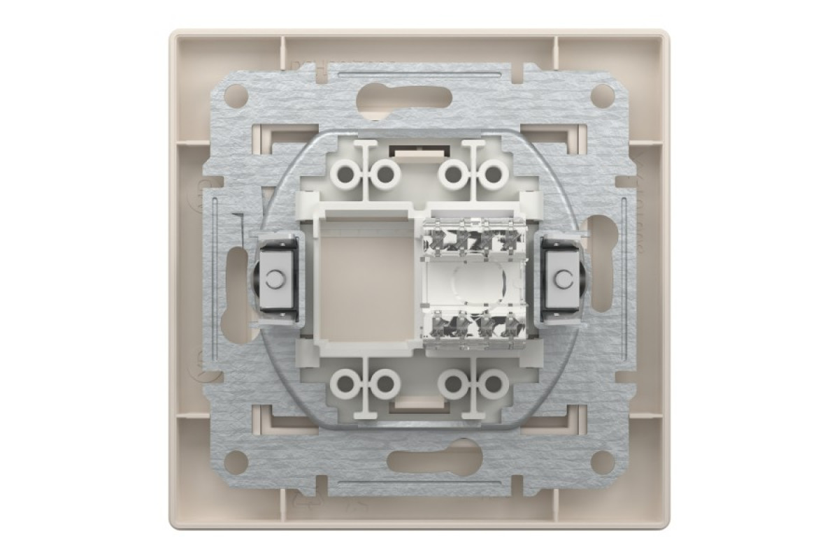Розетка комп'ютерна RJ45 UTP категорія 6 Крем Asfora (EPH4700123)
