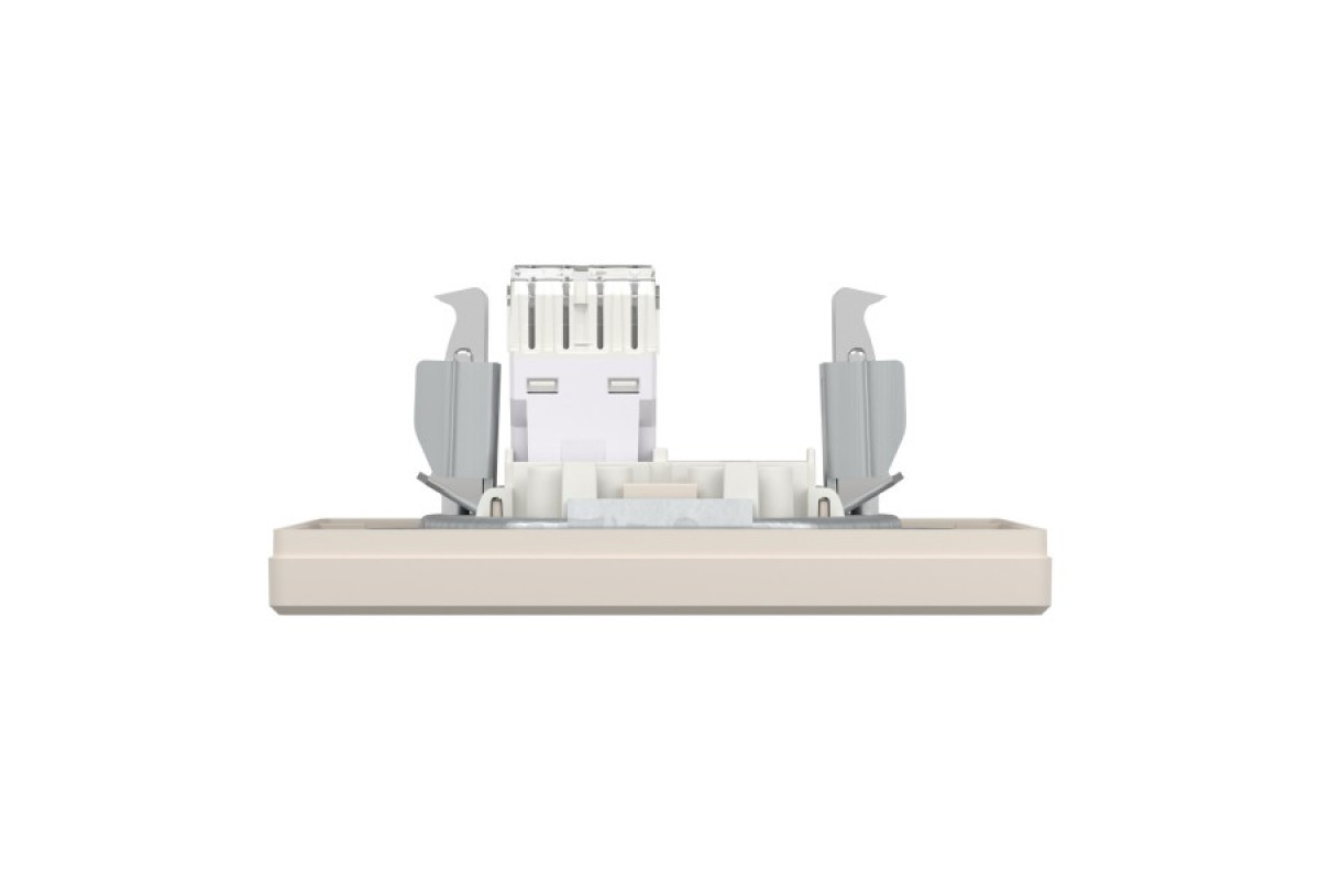 Розетка комп'ютерна RJ45 UTP категорія 6 Крем Asfora (EPH4700123)
