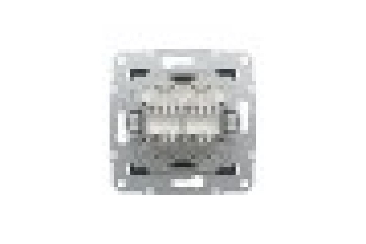 Розетка комп'ютерна RJ45 UTP категорія 6 подвійна Asfora Антрацит (EPH4800171)