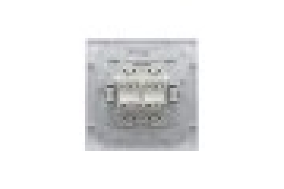 Розетка комп'ютерна RJ45 UTP категорія 6 подвійна Біла Asfora (EPH4800121)