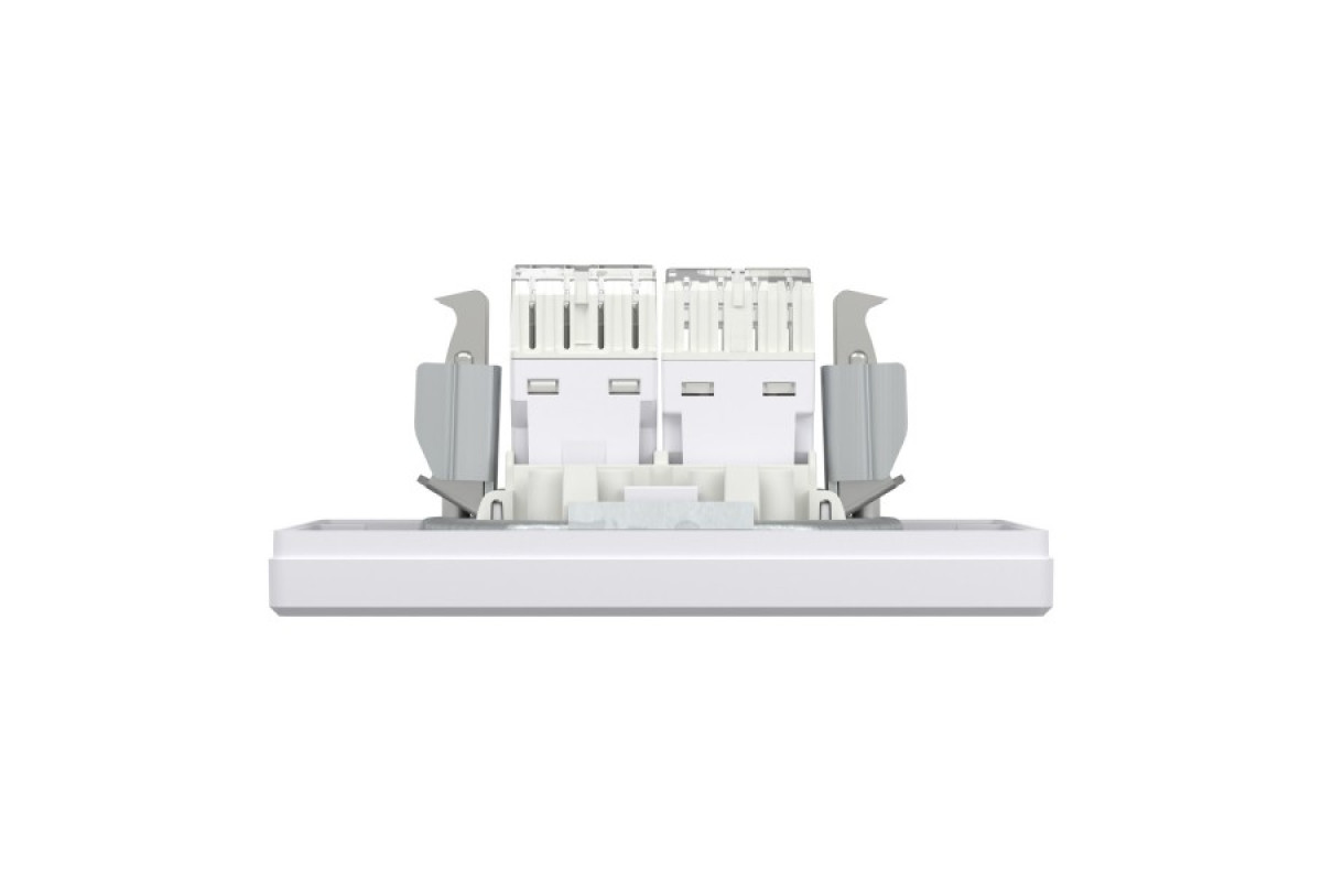 Розетка комп'ютерна RJ45 категорія 5Е І ТЕЛЕФОННА Розетка RJ12 Біла Asfora (EPH4900121)