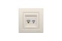 Розетка комп'ютерна RJ45 категорія 5Е І ТЕЛЕФОННА Розетка RJ12 Крем Asfora (EPH4900123)