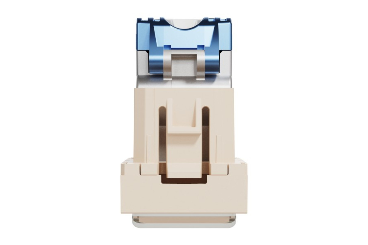 Розетка комп'ютерна RJ45, категорія 6 STP, 1 модуль, бежева Unica New Studio (NU341644)