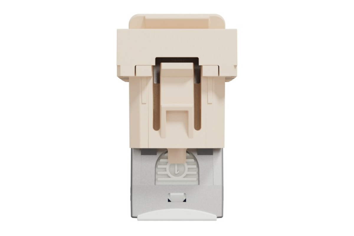 Розетка комп'ютерна RJ45, категорія 6 STP, 1 модуль, бежева Unica New Studio (NU341644)