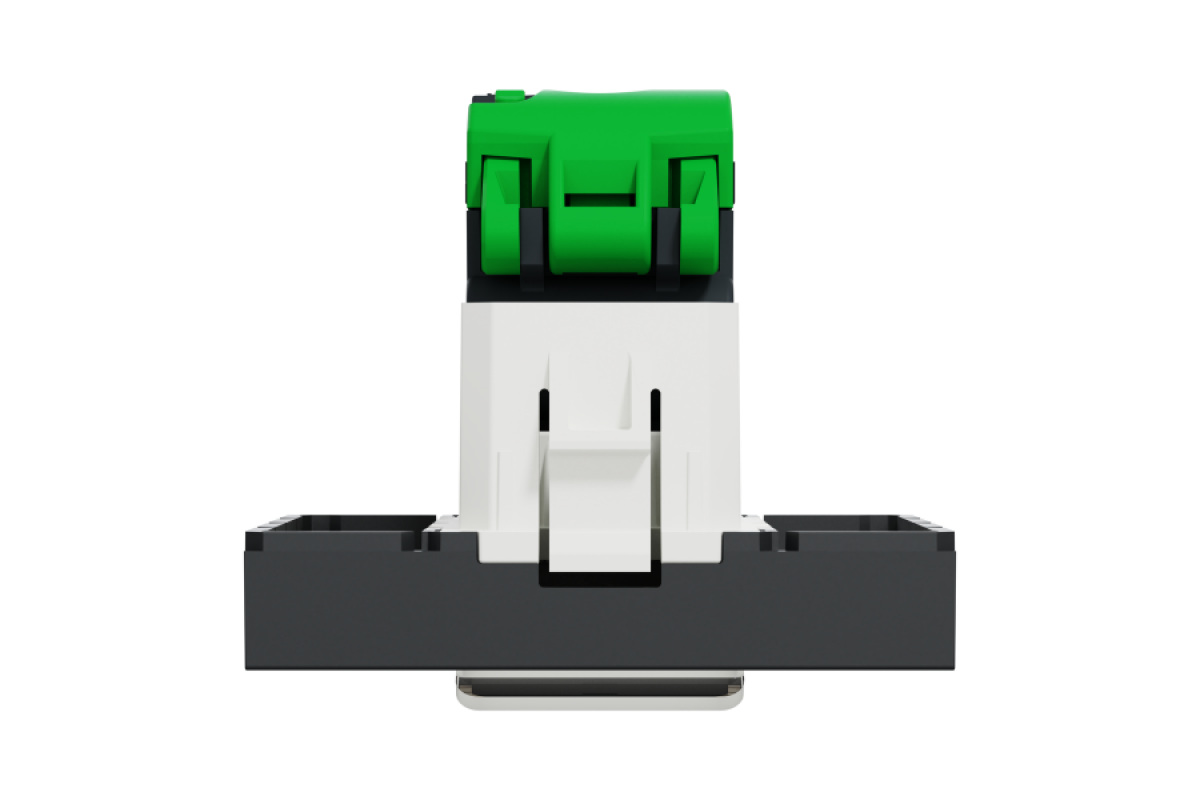 Розетка комп'ютерна RJ45, одинарна категорія 5 UTP, 2 модулі антрацит (NU341154)