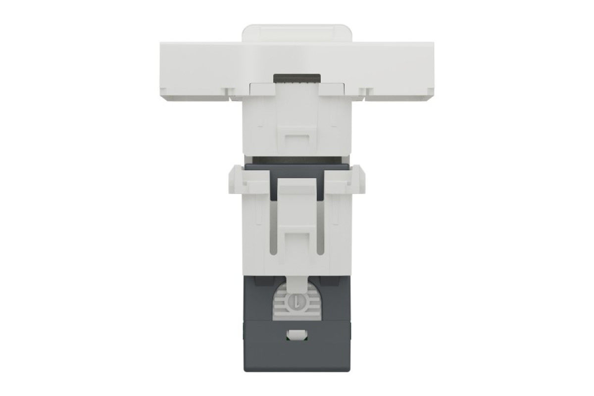 Розетка комп'ютерна RJ45, одинарна категорія 5 UTP, 2 модулі білий (NU341118)