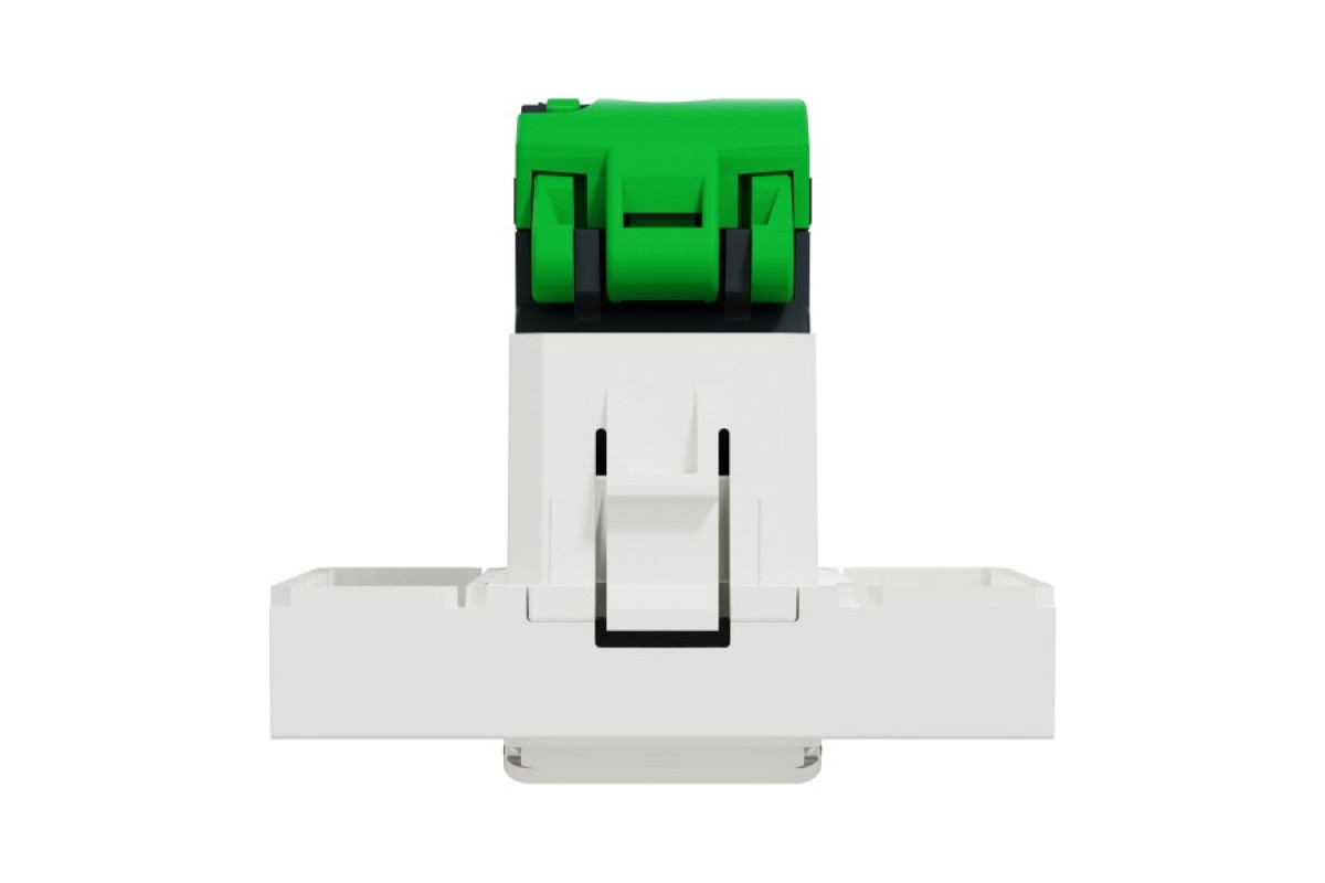 Розетка комп'ютерна RJ45, одинарна категорія 5, STP, 2 модулі білий (NU341318)