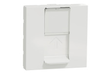 Розетка комп'ютерна RJ45, одинарна категорія 5, STP, 2 модулі білий (NU341318)