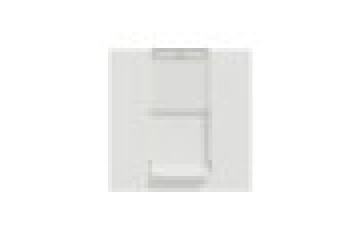 Розетка комп'ютерна RJ45, одинарна категорія 5, STP, 2 модулі білий (NU341318)