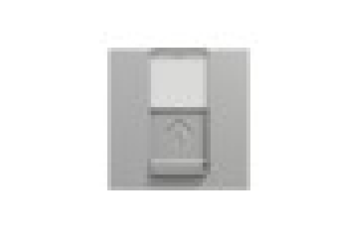 Розетка комп'ютерна RJ45, одинарна категорія 5, UTP, 2 модулі, алюміній (NU341130)