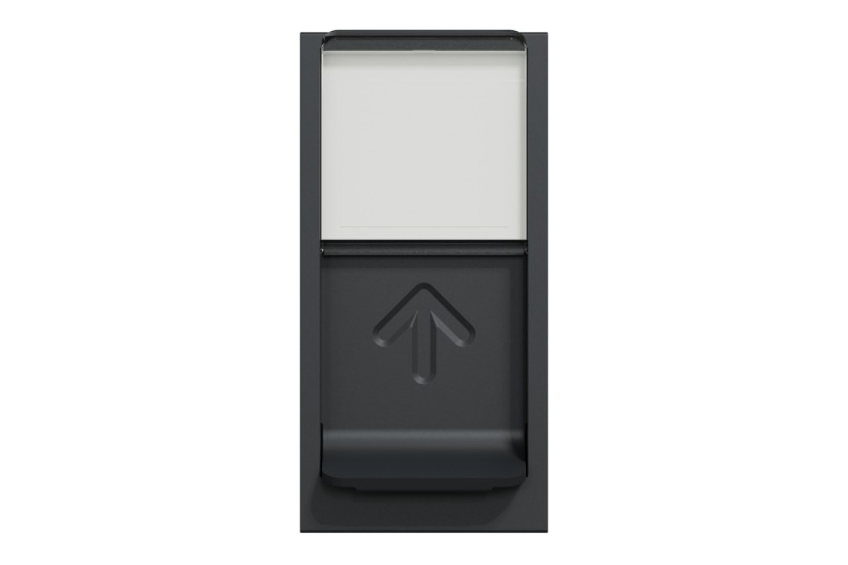 Розетка комп'ютерна RJ45, одинарна категорія 6 STP, 1 модуль антрацит (NU341654)