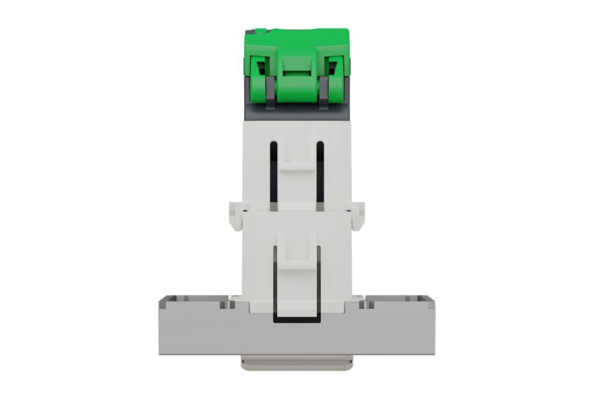 Розетка комп'ютерна RJ45, одинарна категорія 6 STP, 2 модулі алюміній (NU341730)