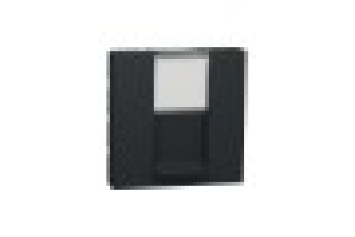 Розетка комп'ютерна RJ45, одинарна категорія 6 STP, 2 модулі антрацит (NU341754)