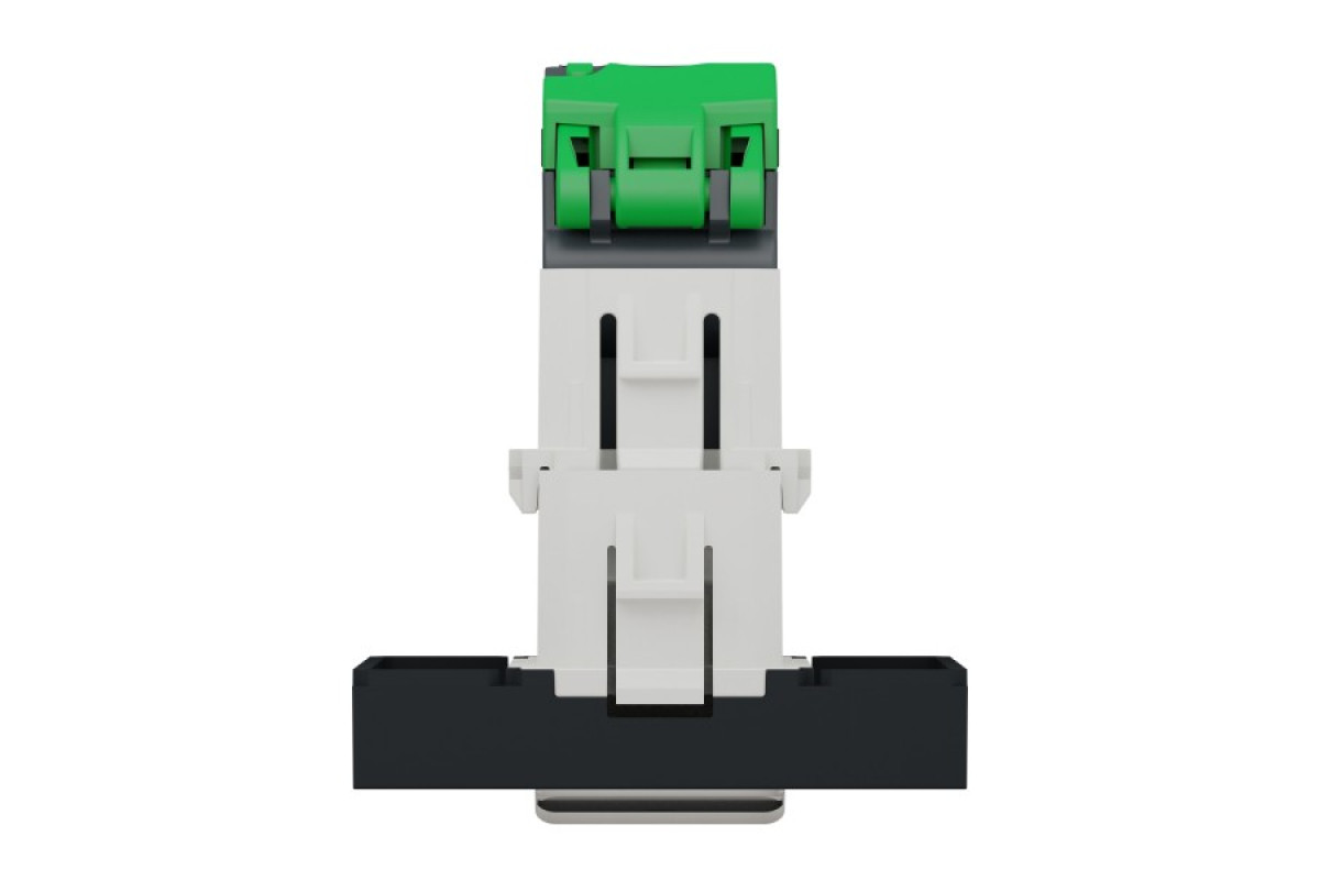 Розетка комп'ютерна RJ45, одинарна категорія 6 UTP, 2 модулі антрацит (NU341554)