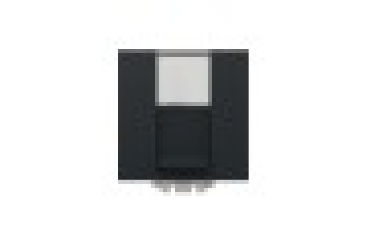 Розетка комп'ютерна RJ45, одинарна категорія 6 UTP, 2 модулі антрацит (NU341554)