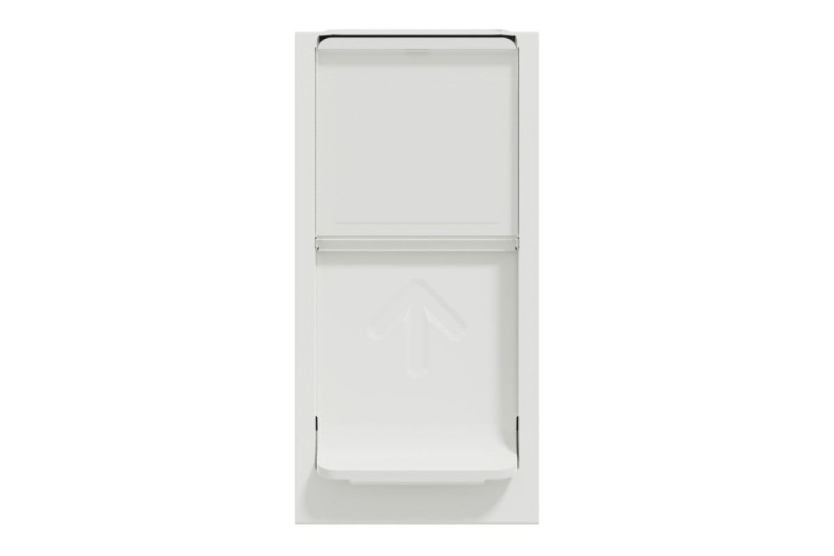 Розетка комп'ютерна RJ45, одинарна категорія 6, UTP, 1 модуль білий (NU341418)