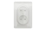 Розетка подв. без зк з шт. гвинт. заж., білий (NU206318)