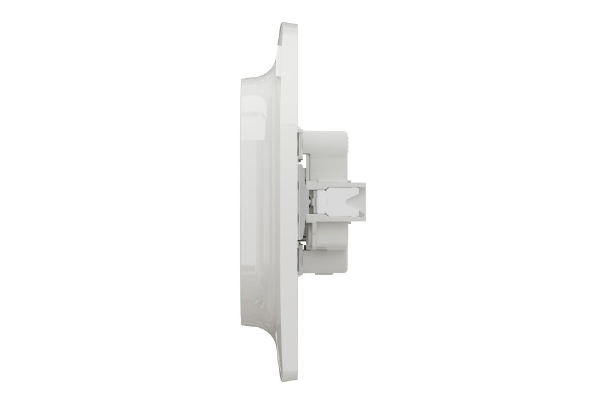 Розетка подв. без зк з шт. гвинт. заж., білий (NU206318)