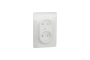 Розетка подв. без зк з шт. гвинт. заж., білий (NU206318)