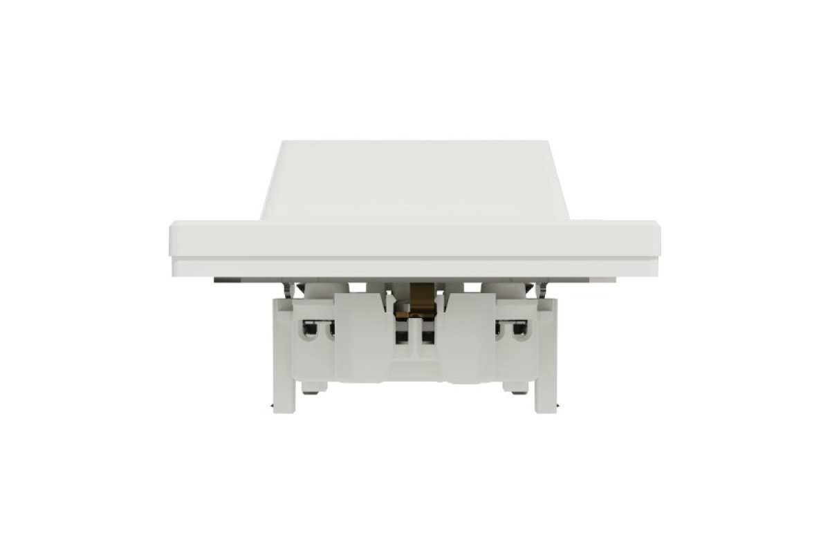 Розетка подвійна з заземленням Біла Asfora (EPH9900121)