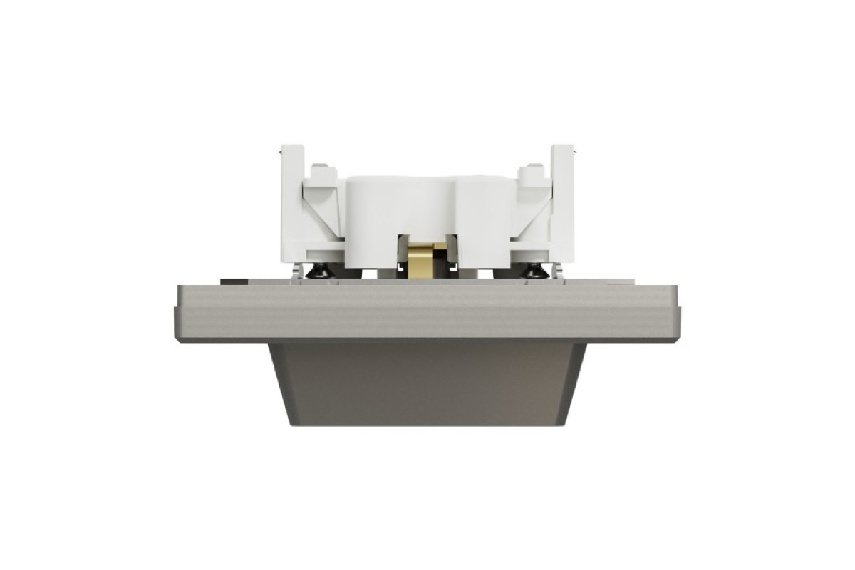 Розетка двойная с заземлением Бронза Asfora (EPH9900169)