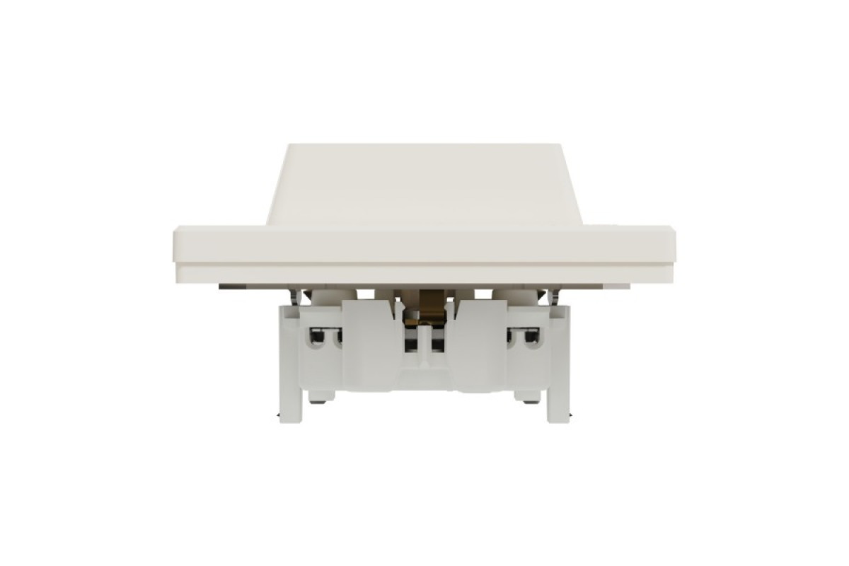 Розетка подвійна з заземленням Кремова Asfora (EPH9900123)