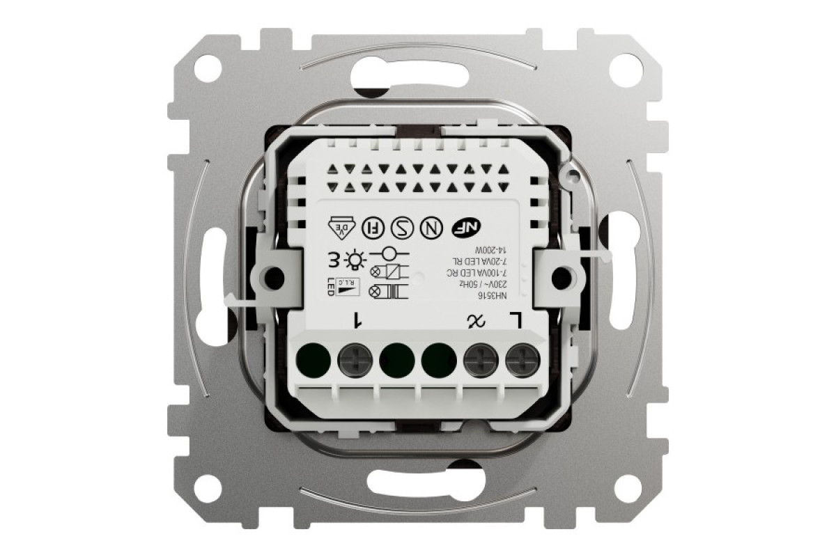 Універсальний поворотний LED димер RC/RL 5-200 Вт Венге Sedna Elements (SDD181502)