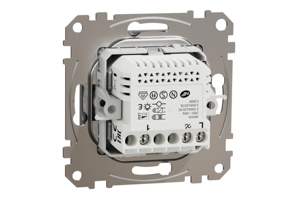 Універсальний поворотний димер для світлодіодних ламп Алюміній Sedna Design (SDD113502)