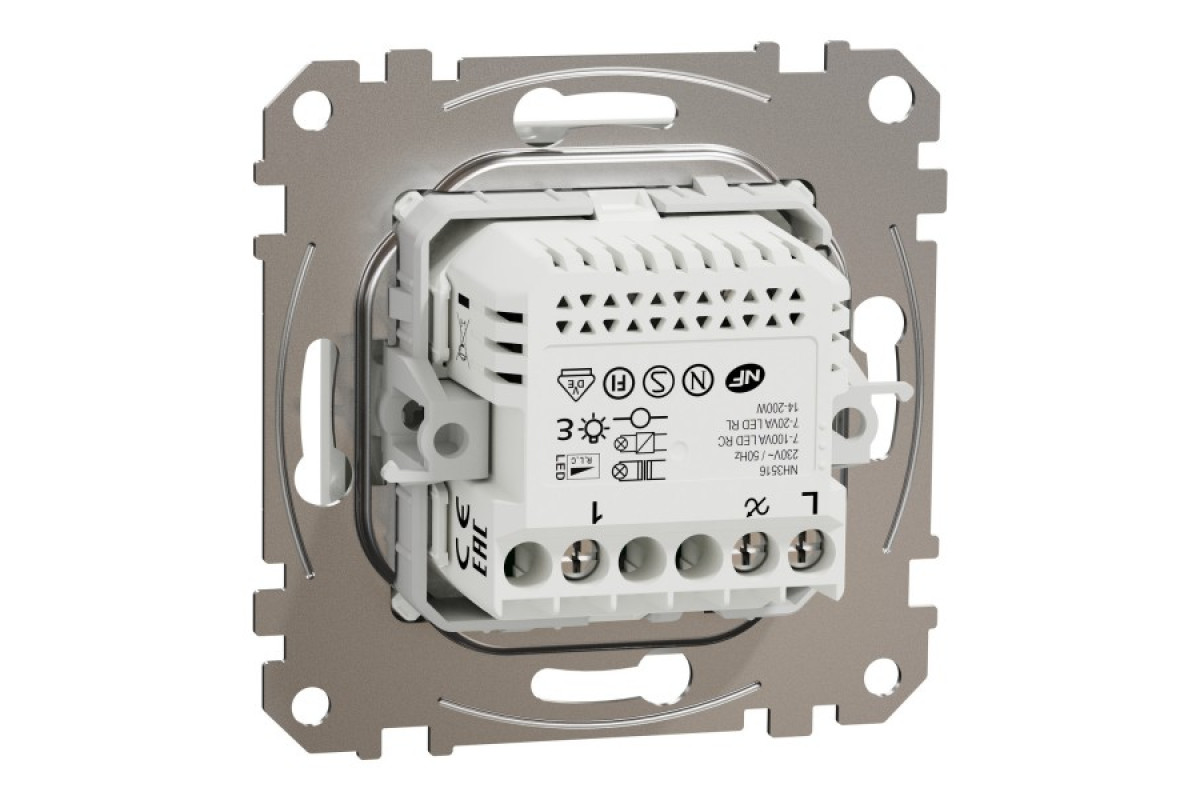 Універсальний поворотний димер для світлодіодних ламп Білий Sedna Design (SDD111502)