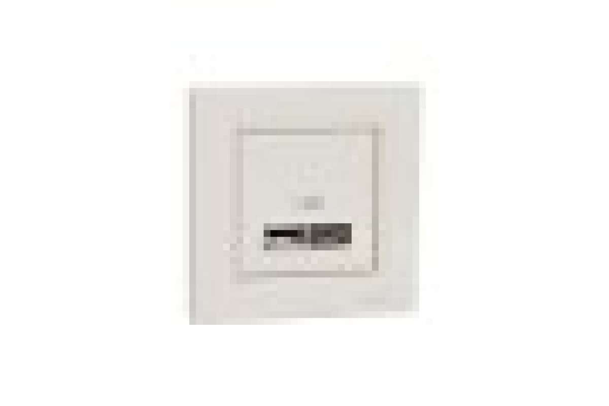 Подвійна USB зарядка 2.4 A Asfora крем (EPH2700323)