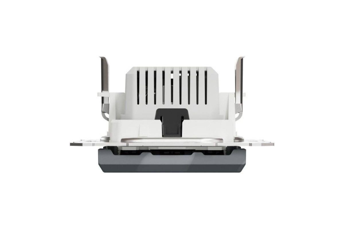 Подвійна USB зарядка 2.4 A Asfora сталь (EPH2700362)