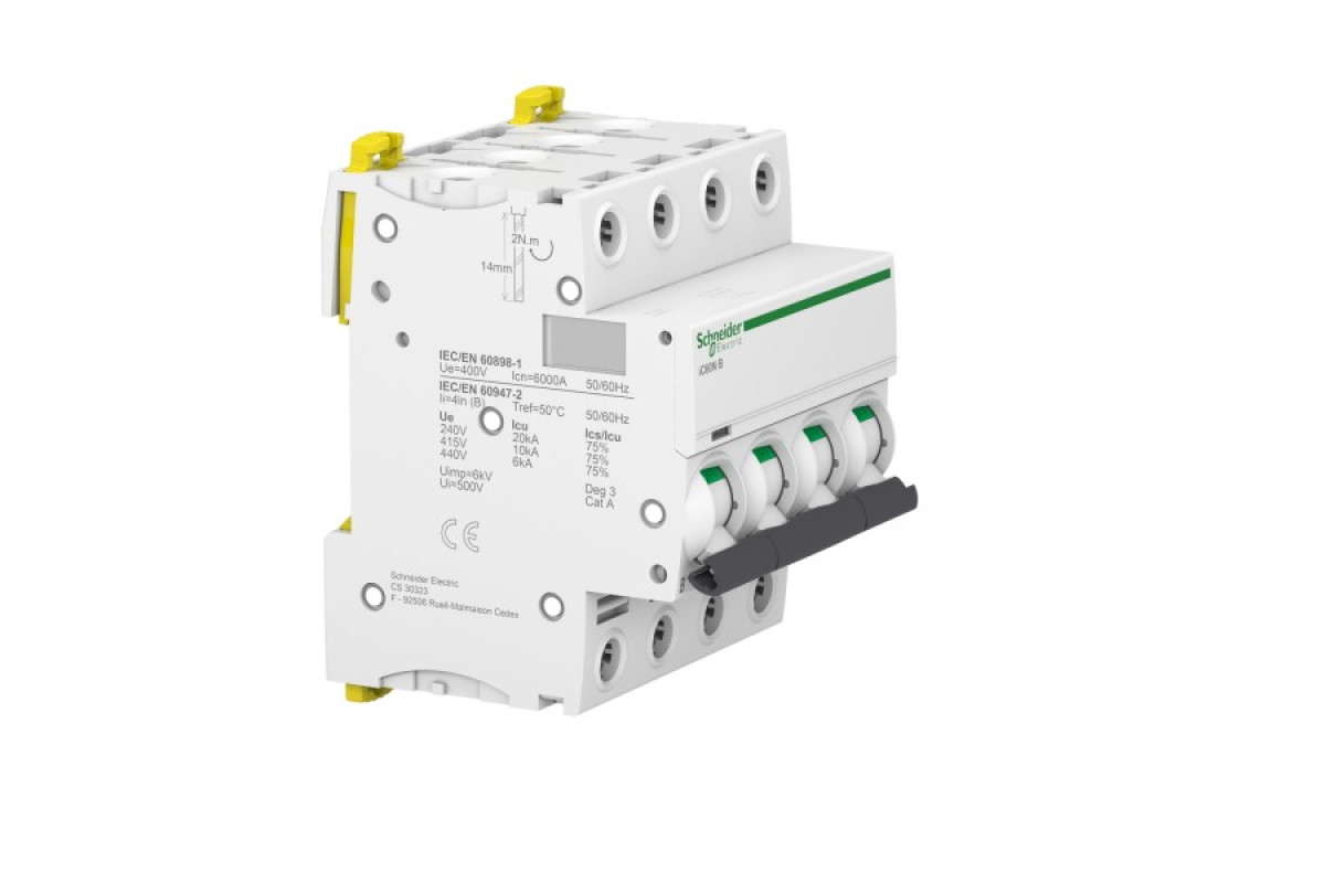 Автоматичний вимикач iC60N 4P 25A B (A9F78425)