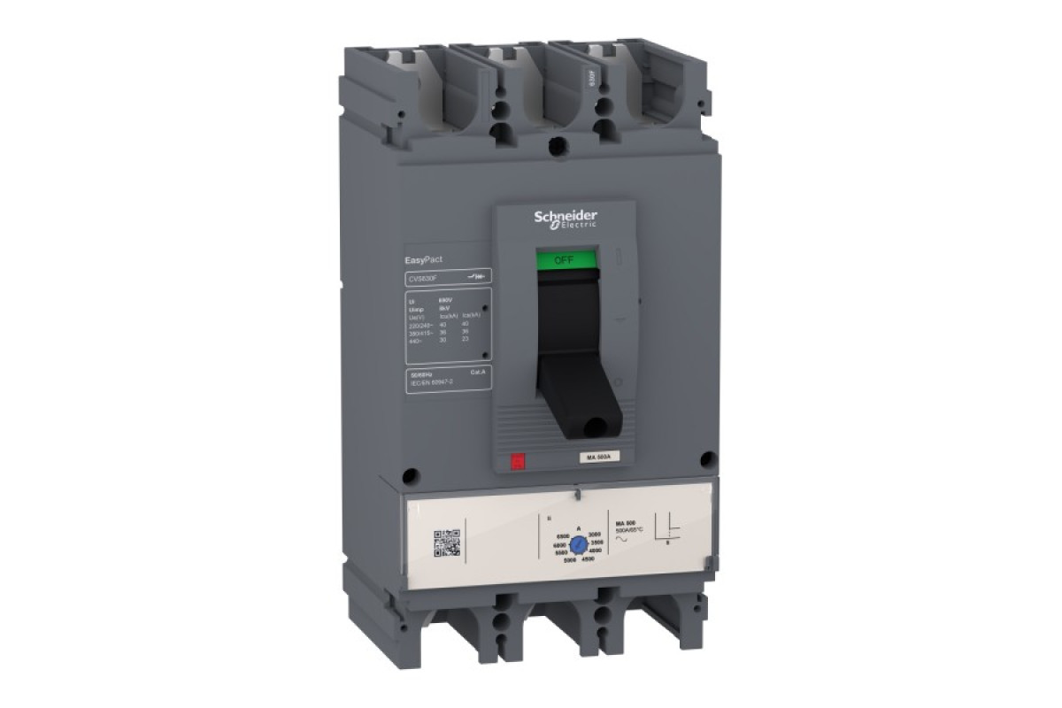 Автоматичний вимикач в литому корпусі EasyPact CVS630F MA500 3P3D (LV563550)