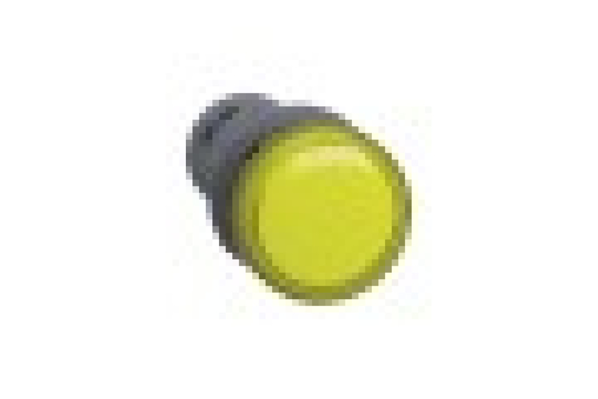 Easy Harmony XA2E, монолітна сигнальна лампа, пластик, жовтий, Ø22, вбудований світлодіод, гвинтові клеми, 12 В AC/DC (XA2EVJ8LC)
