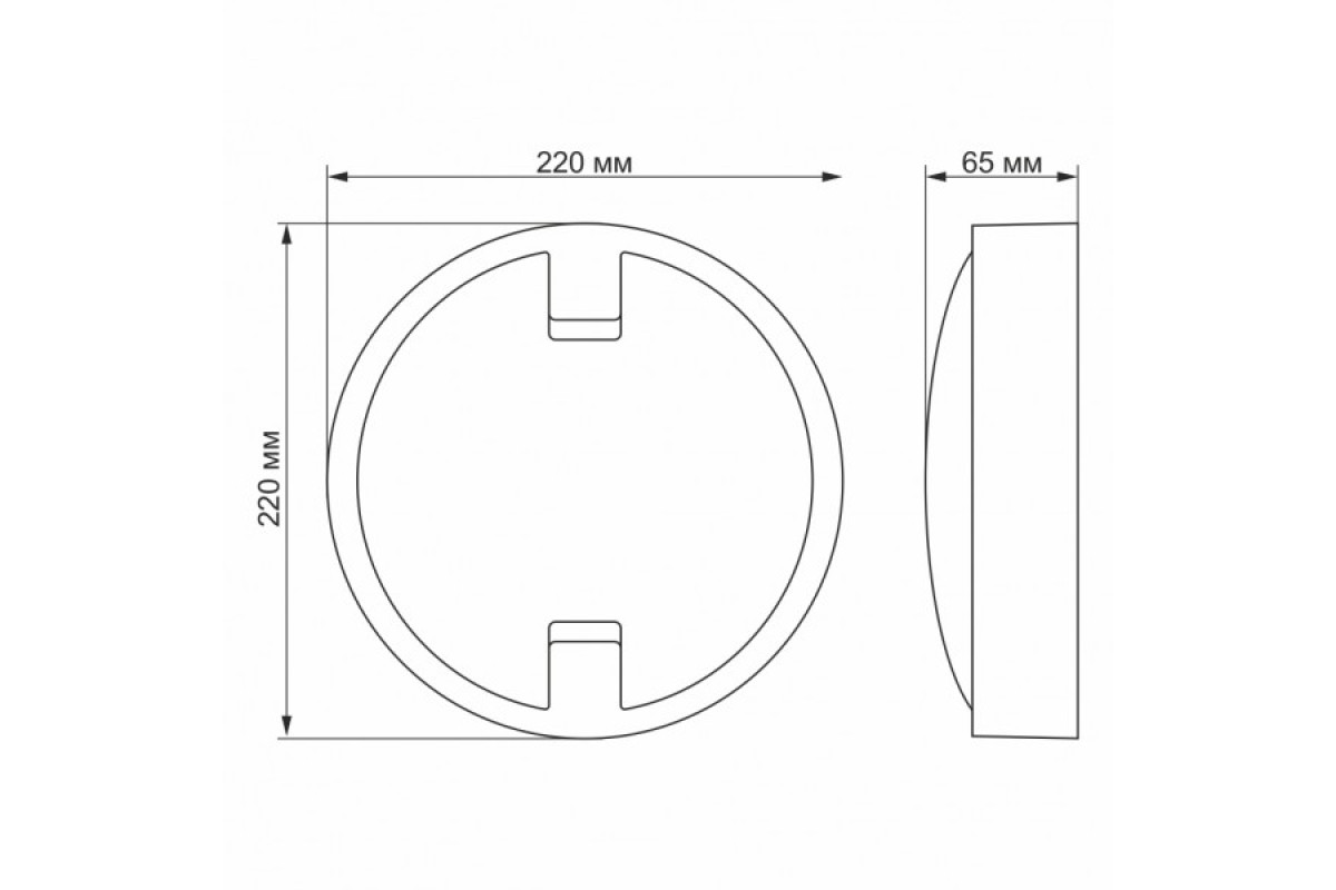 LED світильник IP65 круглий VIDEX 18W 5000K сенсорний (VL-BH12R-185-S)