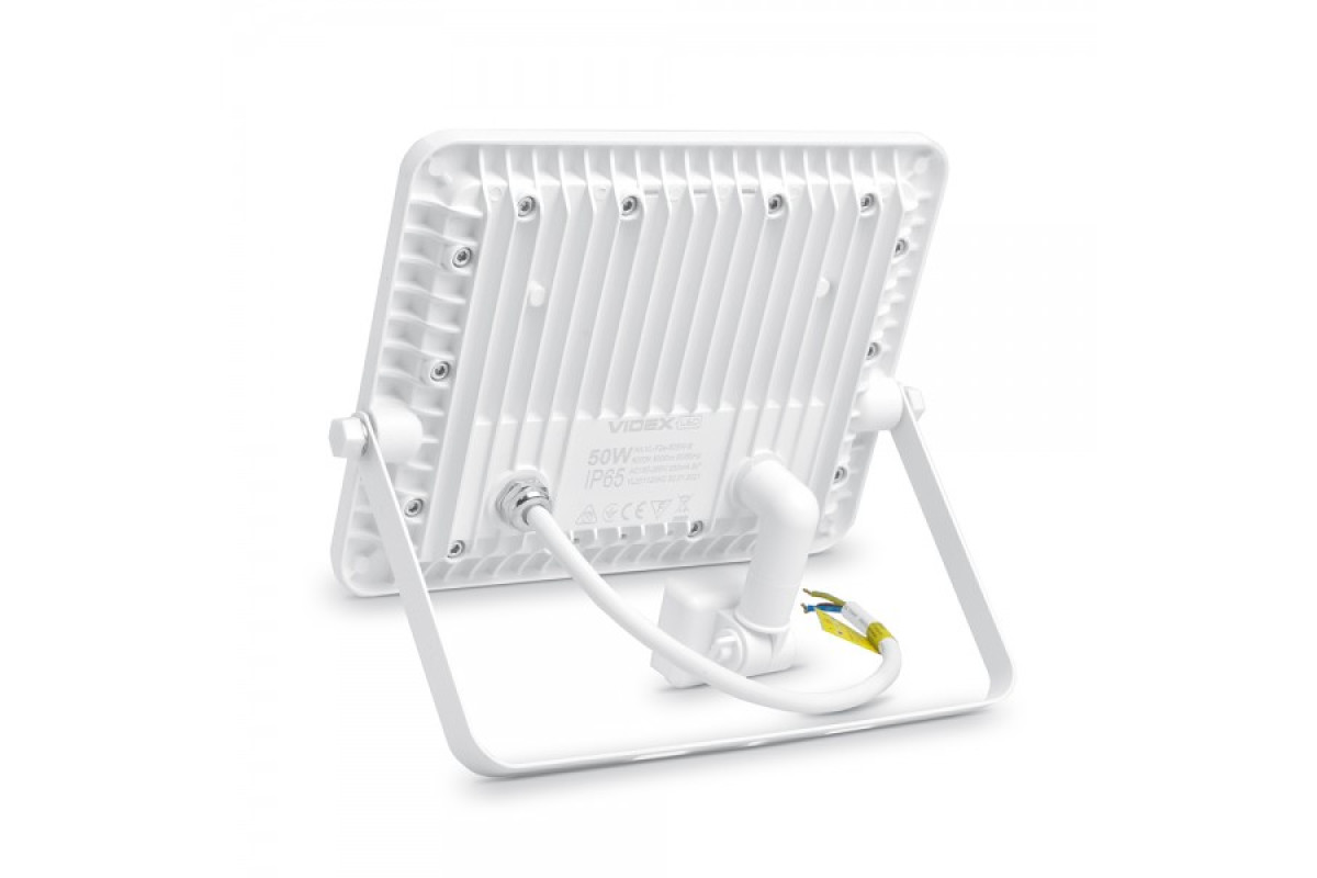 LED прожектор VIDEX F2e 50W 5000K з датчиком руху та освітленості (VL-F2e505W-S)