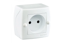 Розетка 1-а без заземлення, Mono Electric, OCTANS IP 20 (білий) (104-010106-116)