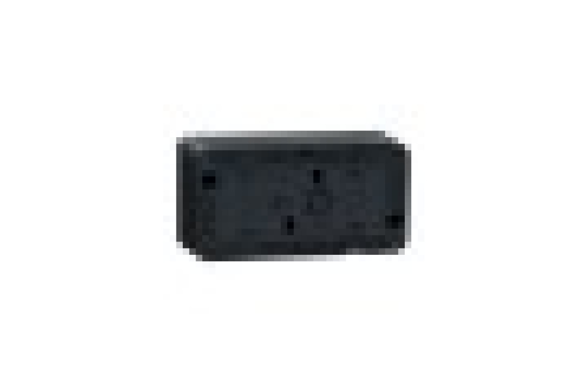 Двойной блок для этаж. монтажа IP55 Mureva Styl, горизонтальный, черный (MUR37914)