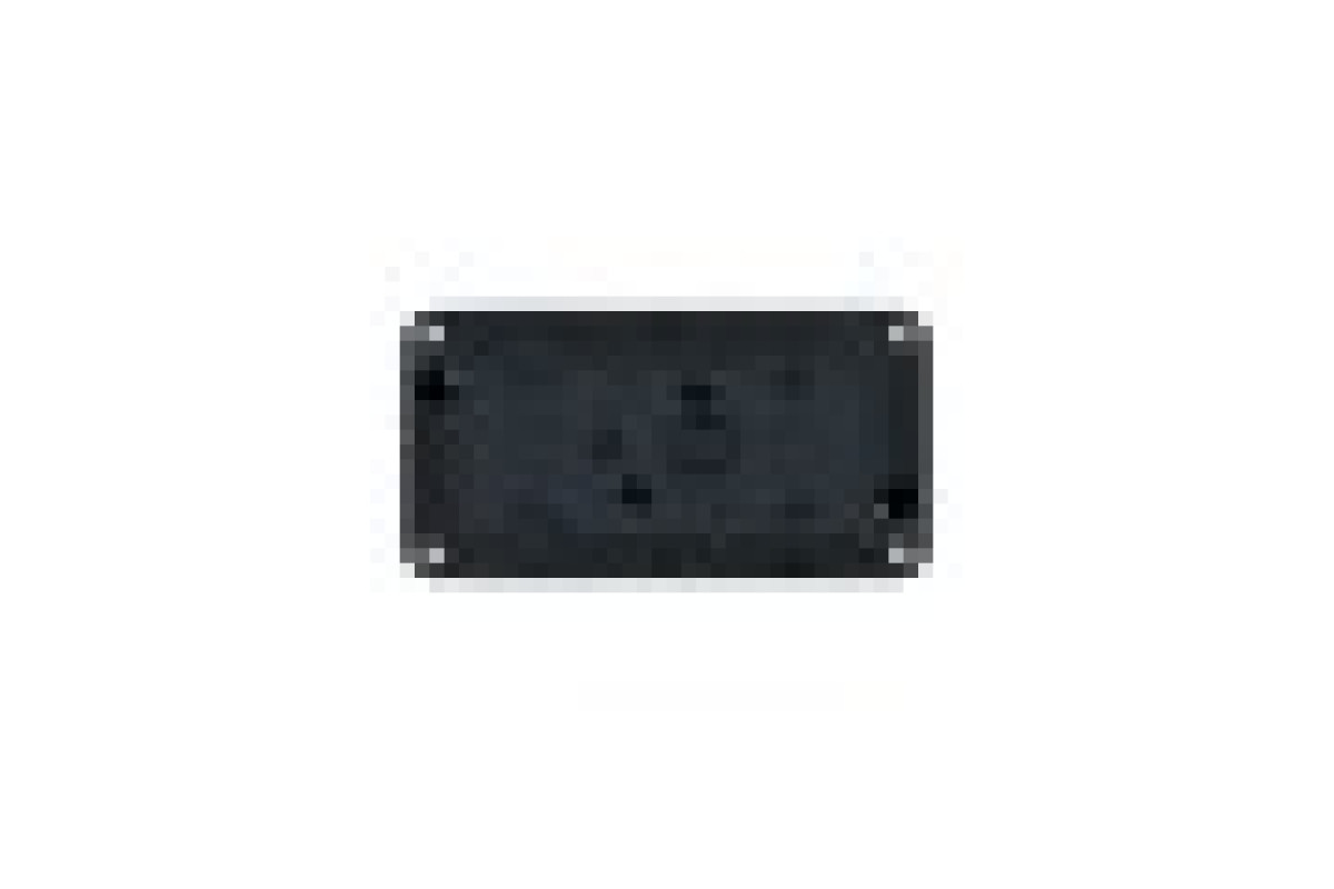 Двойной блок для этаж. монтажа IP55 Mureva Styl, горизонтальный, черный (MUR37914)