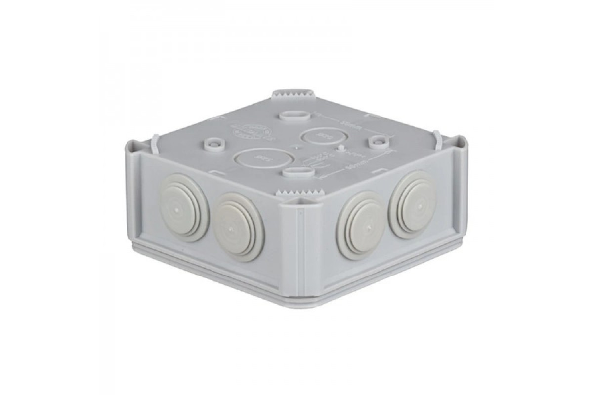 Розподільна коробка 114Х114Х57 IP55 з сальник гумовий (PLK6010850)