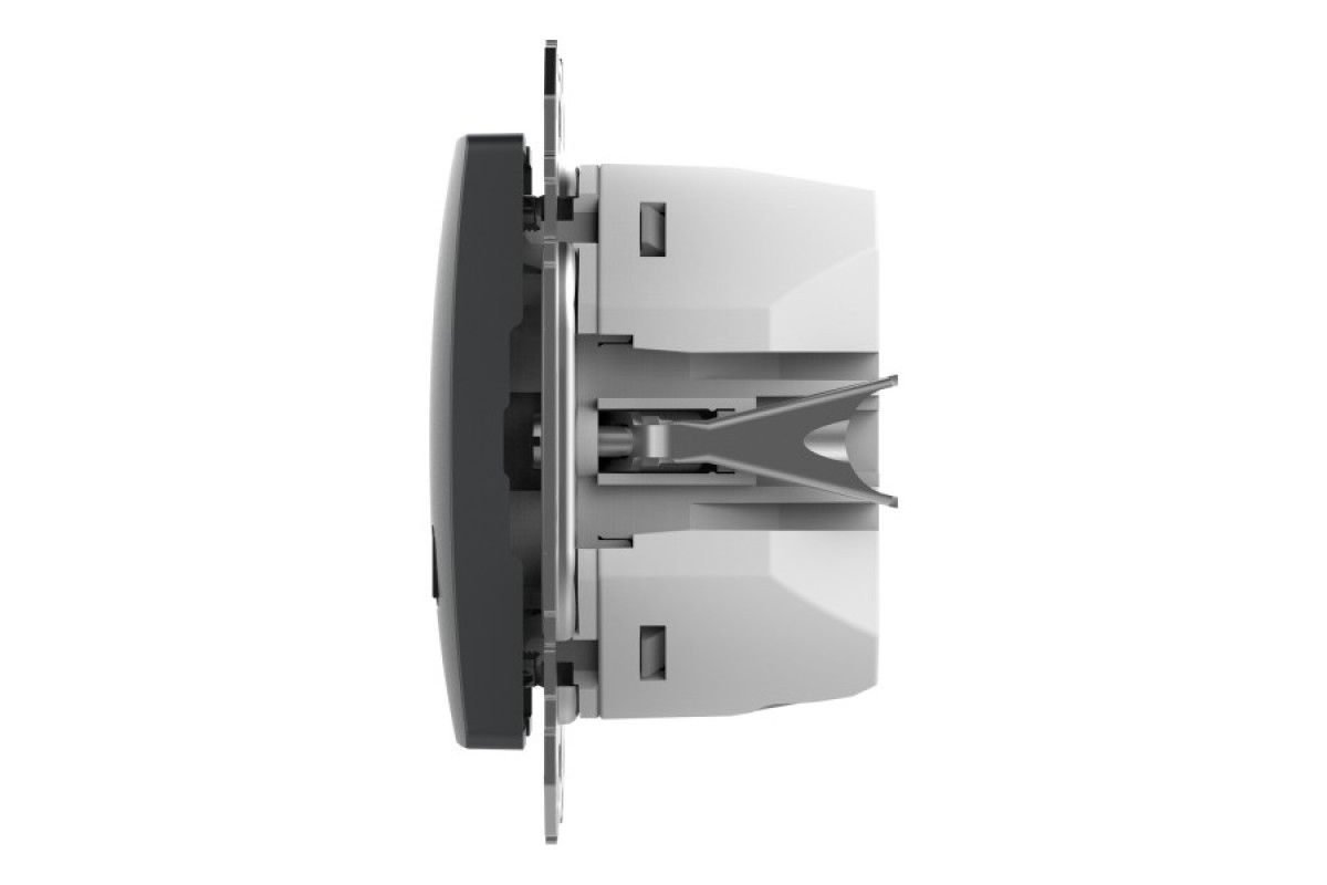 USB розетка A+C, 3 A, 45 Вт, Антрацит Sedna Design (SDD114404)